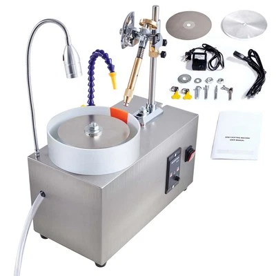 Uimoso Gem Faceting Machine 180W Jade Grinding Polishing 2980RPM Rock Polisher - Image 1 of 4