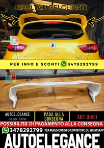 ☄️0461 SPOILER ADATTO PER RENAULT CLIO 4 IV RS GREZZO☄️ - Imagen 1 de 16