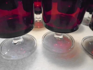 8 wine glasses Cavalier Ruby Durand no flaws beautiful crystal - Picture 1 of 3