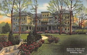 Anderson Indiana St Johns Hospital & Anderson College Seminary & Church linen - Picture 1 of 6