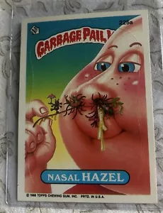 1986 Topps Garbage Pail Kids Series 6 Trading Card Sticker NASAL HAZEL #225a NM - Picture 1 of 2