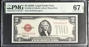 1928D $2 Legal Tender Note Fr-1505 PMG67 Superb Gem EPQ - Picture 1 of 2