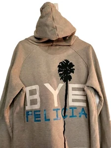 Baja East Unisex Heavy Cotton Hoodie Pockets Graphic Sweatshirt Gray Size 1 Med - Picture 1 of 16
