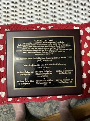 The Most Elegant Presentation Of The 2023 6 Coin Morgan And Peace Dollar Set! - Image 1 of 4