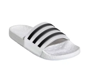 Adidas Adilette Boost Comfort Slides para Hombre ¡Nuevo en Caja Tallas Blanco/Negro! FY8155 NUEVO EN CAJA - Imagen 1 de 2