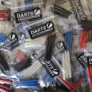 10 Sets of Dart Stems Shafts Red, Black, White, Blue Short or Medium You Choose - Picture 1 of 12