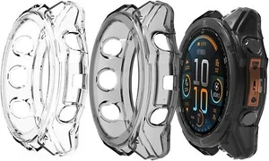 For Garmin Fenix 8 Multisport Smartwatch 47MM Series,Soft Flexible TPU Cover - Picture 1 of 12