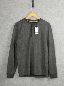 Next Charcoal Long Sleeve Grandad T-Shirt Top Size M Regular Fit - Picture 1 of 10