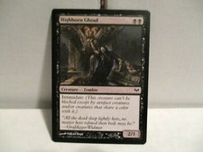Highborn Ghoul, (x4), MTG Dark Ascension,black zombies *common* heavy play