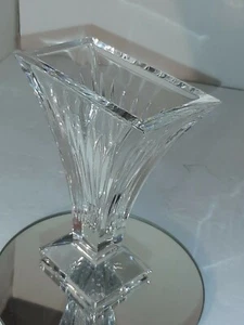 Signed Waterford Brilliant Cut Crystal Clarion Collection Vase 6" Flare Contour - Imagen 1 de 3