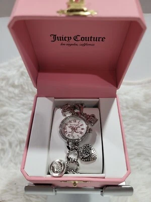 Juicy Couture Silver Tone Hanging Charm Watch . Brand New In Box  - Image 1 of 4