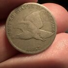 1857 Flying Eagle Cent. Very Good Grade. Km#85 Nice Coin.