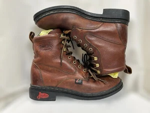 Women's Justin Roper Western Boots With Kiltie Leather Lace-Up SIZE 7.5 B - Picture 1 of 11