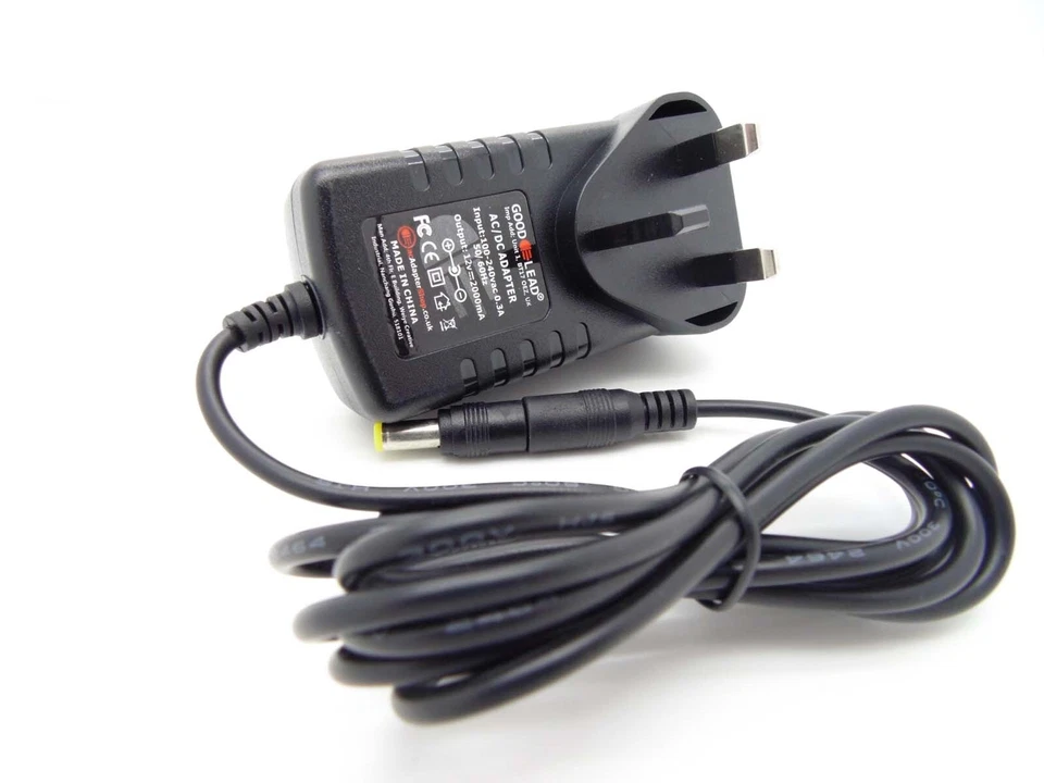 SageMCOM RT190 320 T2 HD Freeview Recorder 12V Power Supply Adapter Plug New - Image 1 of 4