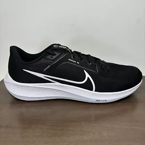 Nike Air Zoom Pegasus 40 Black White Running Shoe DV3853-001 Men's Size 15 - Picture 1 of 8