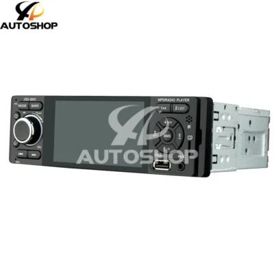 Car Radio MP5 Player Stereo Bluetooth Touch Screen Audio W/2 Cable Single Din - Image 1 of 4