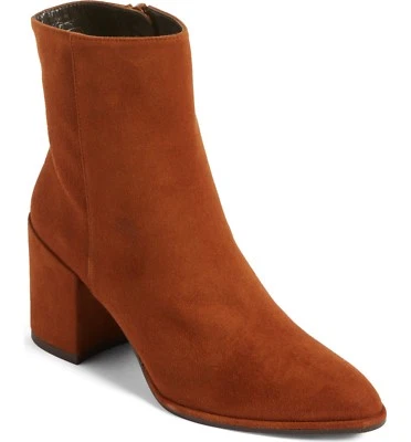 NUEVO EN CAJA Botines Stuart Weitzman Notazzie US 10 Amaretto Marrón Gamuza $575 Foto 1 de 4