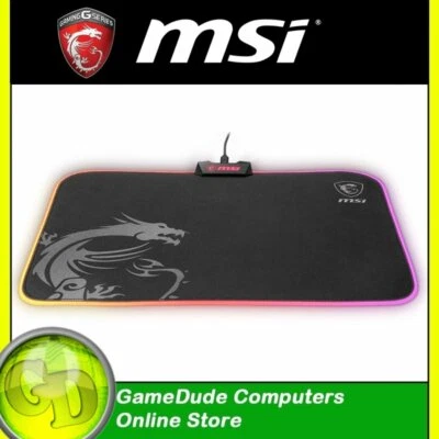 MSI AGILITY GD60 RGB GAMING Mouse Pad RGB Lighting Non-Slip 386mm x 290mm - F35 - Image 1 of 4