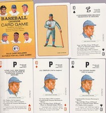 HONUS WAGNER 4 CARDS FROM THE 1991 BASEBALL LEGENDS PLAYING CARD GAME