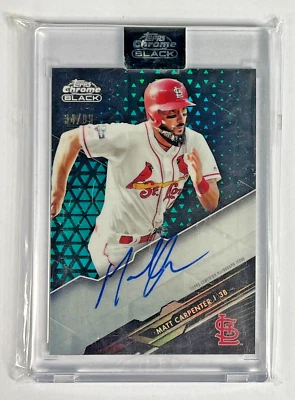 2020 Topps Chrome Black #CBA-MC Matt Carpenter Auto /99 - Image 1 of 2
