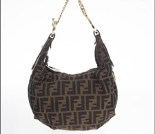 fendi zucca large hobo bag tobacco