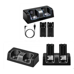 2-in-1 Charging Station for Wii Remote Controller with 2 Rechargeable Battery - Picture 1 of 14