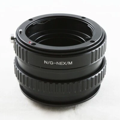 FOR Nikon Fmount G lens Sony E mount macro helicoid adapter NEX A6600 A7 A7R IV - Image 1 of 2