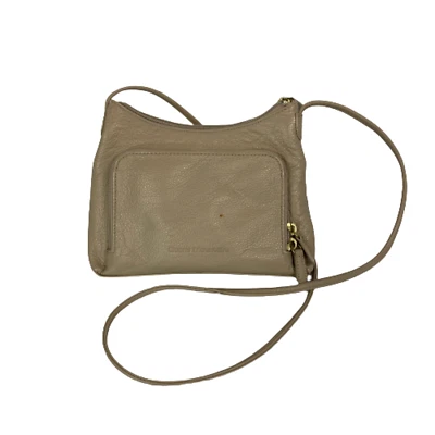 Bolso Bandolera Stone Mountain Beige Cuero Marrón Cremallera Foto 1 de 4