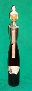 SU MI RE JAPANESE FLOWER OLD GLASS BOTTLE BEVERLY HILLS CALIFORNIA GEISHA GIRL - Picture 1 of 2
