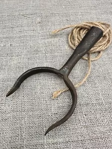 19th century Vintage Antique Blacksmith Old Tool primitive rustic metal Kitchen - Picture 1 of 20