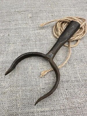 19th century Vintage Antique Blacksmith Old Tool primitive rustic metal Kitchen - Image 1 of 4