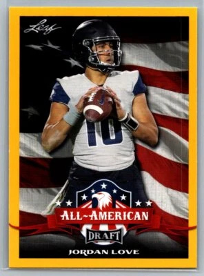 2020 Leaf Draft #71 Jordan Love Gold - Image 1 of 2