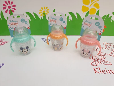 DISNEY Trinklernbecher Becher mit 2 Griffen 250ml Minnie Mickey Mouse Dumbo mit Bambi