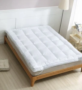 Luxus 4 Zoll tiefe Mikrofaser Matratze Topper Hotel Qualität weich 10 cm - Bild 1 von 5