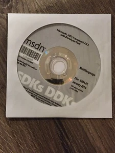 Microsoft .NET Framework 4.5.1 with Developer Pack MSDN DVD Disc English - Afbeelding 1 van 1