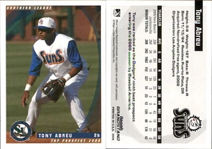 Tony Abreu 2006 Grandstand Southern League Top Prospects RC *AutographDen* - Picture 1 of 1