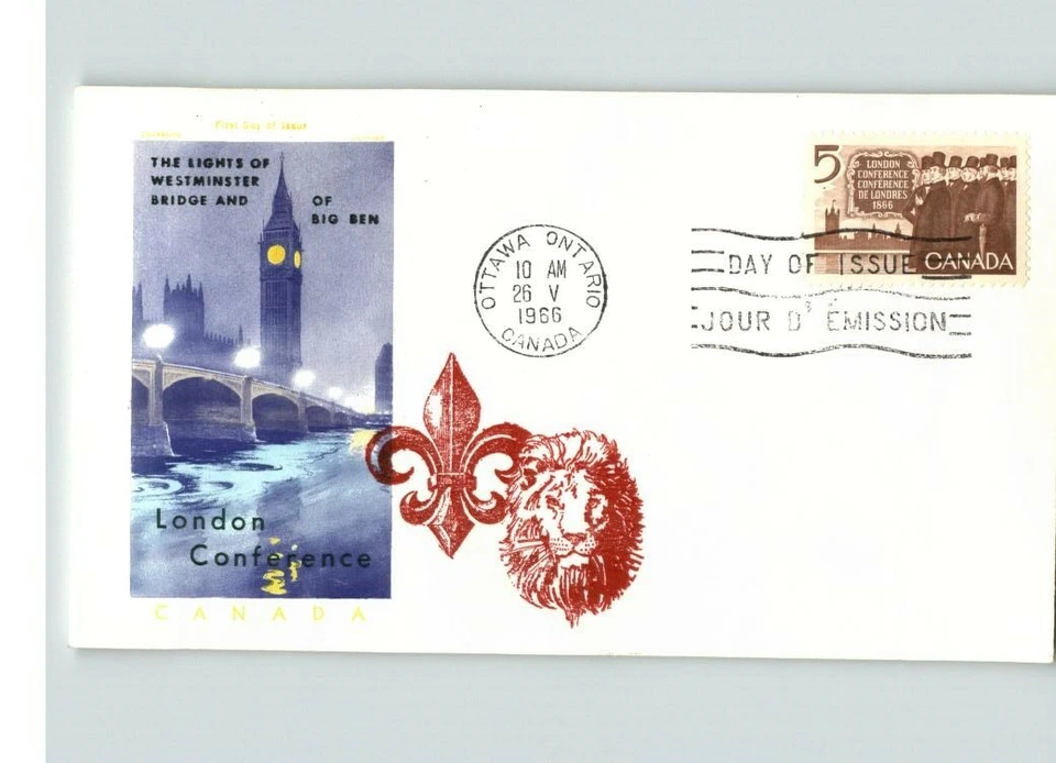 CANADA, the London Conference, 1966 Overseas Mailer cachet, 1966 FDC - Image 1 of 1
