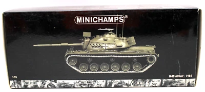 V. Raro Nuevo En Caja 1984 MINICHAMPS 1/35 M48 A2GA2 TANQUE ALEMÁN Diecast NIOB Sin Usar Foto 1 de 4