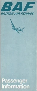 BAF BRITISH AIR FERRIES PASSENGER INFORMATION BROCHURE - Picture 1 of 1