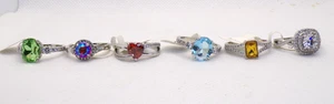 Konvolut 6 duftende Schmuck Damenringe Größe 6 Neu mit Etikett - Bild 1 von 13