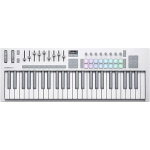 Novation Launchkey 49 MK4 Keyboard Controller White - Picture 1 of 8
