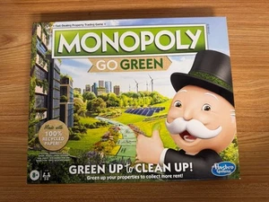 Monopoly: Go Green Edition Board Game for Families Ages 8 and Up, Factory Sealed - Picture 1 of 2