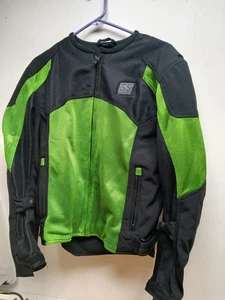 Speed and Strength Motorcycle Jacket Mens Size M Black Gray Armored Padded Biker - Bild 1 von 6