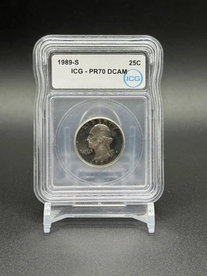 1989-S Washington Quarter PR70 DCAM ICG - Image 1 of 2