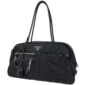 PRADA Logo Plate Shoulder Bag Handbag BR1553 #BS2705 - Picture 1 of 9