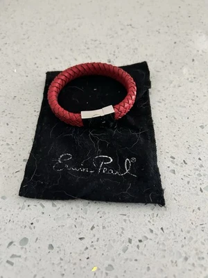 Erwin Pearl Women's Red Leather Bracelet - Image 1 of 4