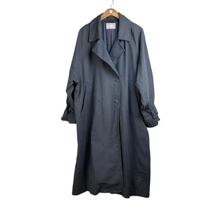 We the Free People S Need It Trenchcoat anthrazit grau schwerer Canvas Midi Mantel - Bild 1 von 15