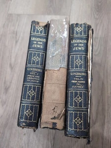 Louis Ginzberg THE LEGENDS OF THE JEWS Volumes 1,3,4 Rough Condition 1911-1913 - Imagen 1 de 8