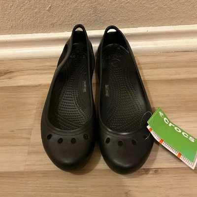 Новый с Ярлыками Crocs Kadee Slingback Mary Janes балетки женщин размер 11 Вт черный новый - Изображение 1 из 4