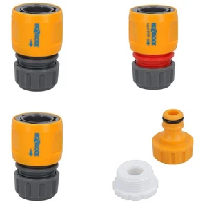 5PC Hozelock Garden Hose Fittings Tap Connectors Adapter Starter Kit Hose Pipe - Picture 1 of 5